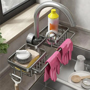 Multifunctional Faucet Shelf Kitchen Storage Sink Draining Basket Household Rack - Silver V528-SLT-SILVER-669395