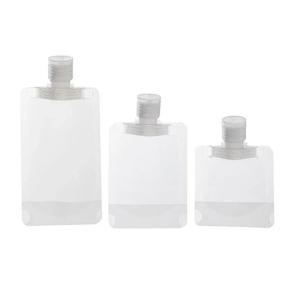 15PCS Reusable Cosmetic Travel Leakproof Pouch Set 30ml 50ml 100ml V528-SM00103-15PCS-369311