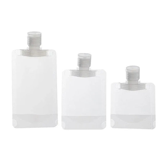 15PCS Reusable Cosmetic Travel Leakproof Pouch Set 30ml 50ml 100ml V528-SM00103-15PCS-369311