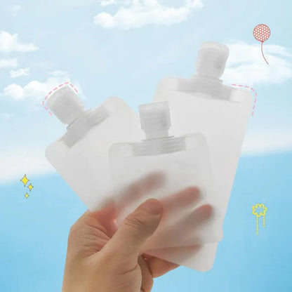 15PCS Reusable Cosmetic Travel Leakproof Pouch Set 30ml 50ml 100ml V528-SM00103-15PCS-369311