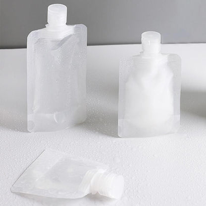 15PCS Reusable Cosmetic Travel Leakproof Pouch Set 30ml 50ml 100ml V528-SM00103-15PCS-369311
