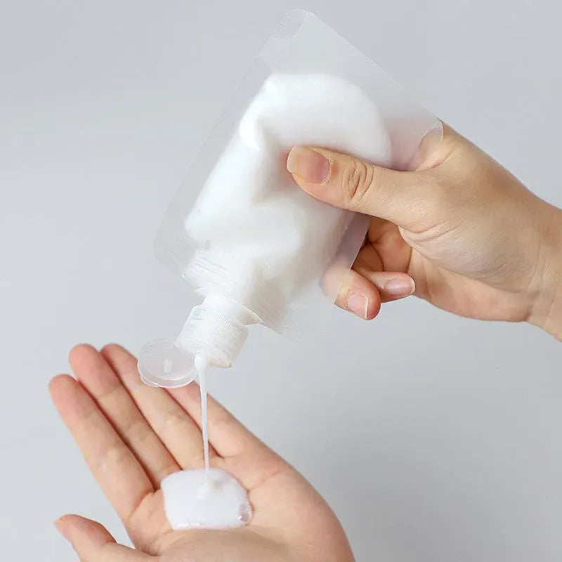 15PCS Reusable Cosmetic Travel Leakproof Pouch Set 30ml 50ml 100ml V528-SM00103-15PCS-369311