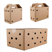 10PCS Disposable Cardboard Pet Carrier - 3 Sizes for Small Animals - 38*28*24CM V528-SM00164-10PCS-38-28-24-855926