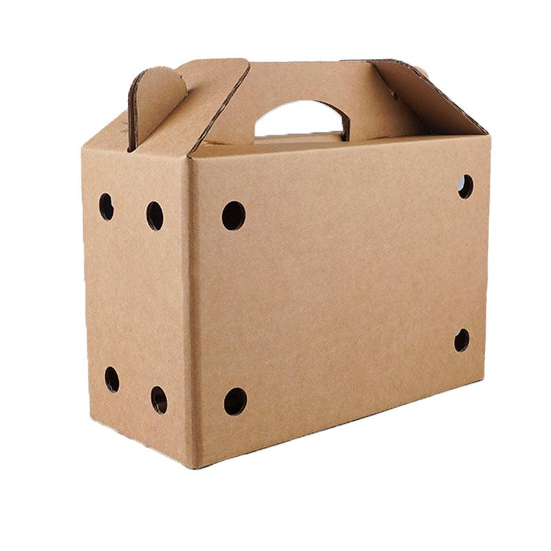 10PCS Disposable Cardboard Pet Carrier - 3 Sizes for Small Animals - 38*28*24CM V528-SM00164-10PCS-38-28-24-855926