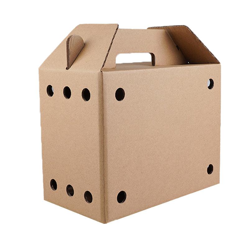 10PCS Disposable Cardboard Pet Carrier - 3 Sizes for Small Animals - 38*28*24CM V528-SM00164-10PCS-38-28-24-855926
