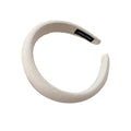 Women Thick Padded Wide Headband Sponge Hairband Wedding Party Plain - White V528-SM00187-WHITE-598766
