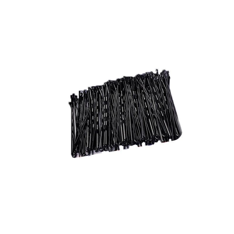 100PCS Black Bobby Pins 5cm Strong Hair Clips for Women Girls School Salon Use V528-SM00213-100PCS-STAMPS-430325