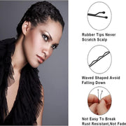 100PCS Black Bobby Pins 5cm Strong Hair Clips for Women Girls School Salon Use V528-SM00213-100PCS-STAMPS-430325