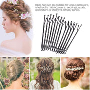 100PCS Black Bobby Pins 5cm Strong Hair Clips for Women Girls School Salon Use V528-SM00213-100PCS-STAMPS-430325