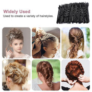 100PCS Black Bobby Pins 5cm Strong Hair Clips for Women Girls School Salon Use V528-SM00213-100PCS-STAMPS-430325