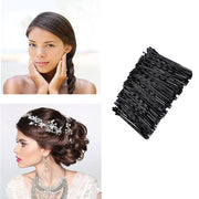 100PCS Black Bobby Pins 5cm Strong Hair Clips for Women Girls School Salon Use V528-SM00213-100PCS-STAMPS-430325