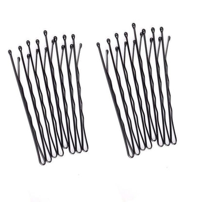 100PCS Black Bobby Pins 5cm Strong Hair Clips for Women Girls School Salon Use V528-SM00213-100PCS-STAMPS-430325