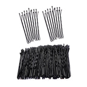 100PCS Black Bobby Pins 5cm Strong Hair Clips for Women Girls School Salon Use V528-SM00213-100PCS-STAMPS-430325