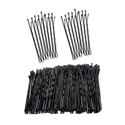 100PCS Black Bobby Pins 5cm Strong Hair Clips for Women Girls School Salon Use V528-SM00213-100PCS-STAMPS-430325