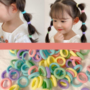 100PCS Colorful Elastic Hair Ties for Girl Ponytails High Stretch Hair Bands Set - Spring V528-SM00221-SPRING-465777