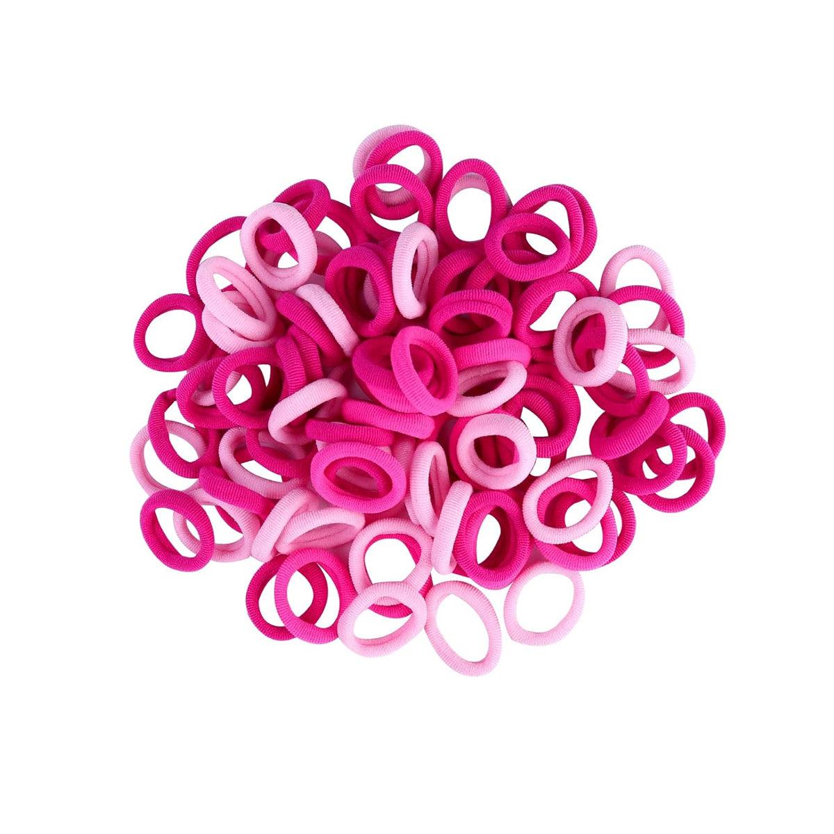 100PCS Colorful Elastic Hair Ties for Girl Ponytails High Stretch Hair Bands Set - Spring V528-SM00221-SPRING-465777