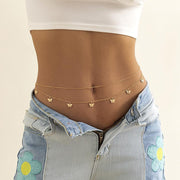 Waist Chain Tassel Butterfly Pendant Double Layer Ladies Body Chain - White V528-SM00297-WHITE-278741