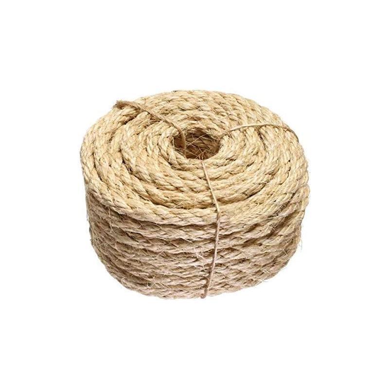Versatile Natural Sisal Rope 6mm Thick Twine 10M-50M for Crafts - 6MM*20M V528-SM00306-6MM-20M-210946