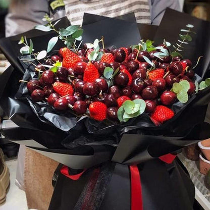 20PCS Plastic Waterproof Flower Gift Wrapping Paper Florist Bouquet Packaging - Black+Black V528-SM00315-BL-BL-874652