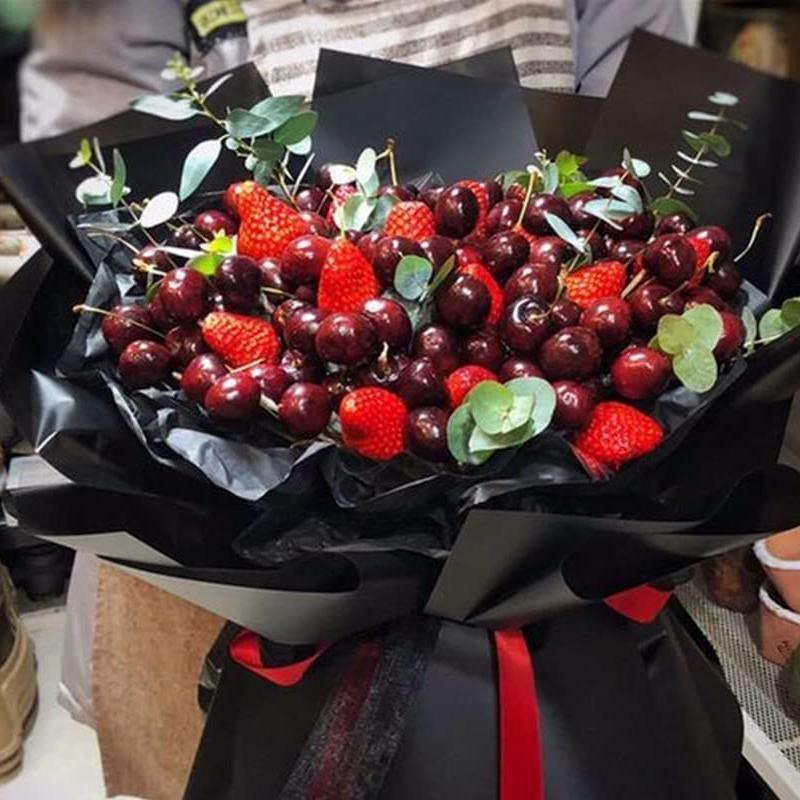 20PCS Plastic Waterproof Flower Gift Wrapping Paper Florist Bouquet Packaging - Champagne + Matcha V528-SM00317-CH-MA-686913