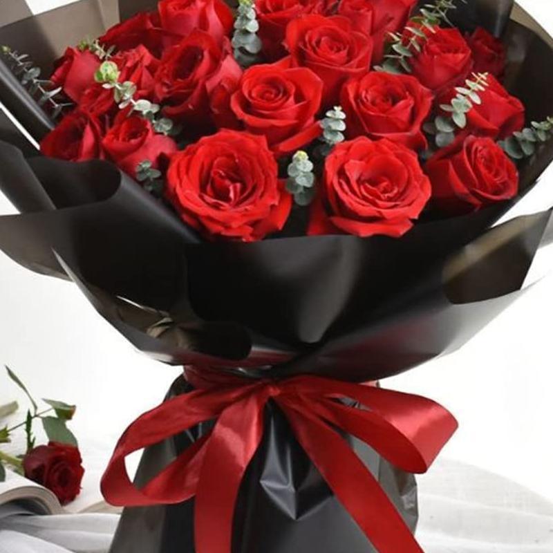 20PCS Plastic Waterproof Flower Gift Wrapping Paper Florist Bouquet Packaging - Champagne + Matcha V528-SM00317-CH-MA-686913