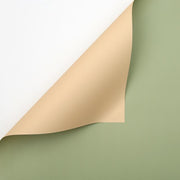 20PCS Plastic Waterproof Flower Gift Wrapping Paper Florist Bouquet Packaging - Champagne + Matcha V528-SM00317-CH-MA-686913