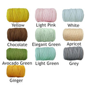 Chunky Arm Wool Yarn Knitted Soft Woolen Yarn Hand Washable Knitted Yarn for Bed - Light Pink V528-SM00347-LIGHTPI-606710
