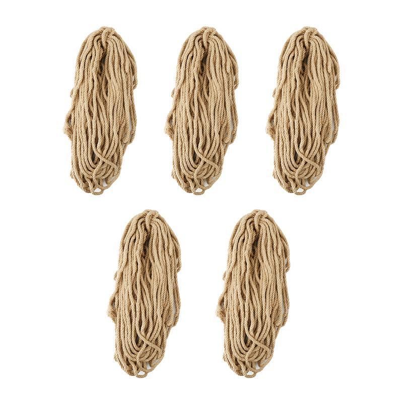 Sisal Rope Natural Jute Hemp Manila Twine String Cord 1-14mm Thick Craft DIY - 5Rolls-12MM*50M V528-SM00374-5ROLLS-12-50M-591819