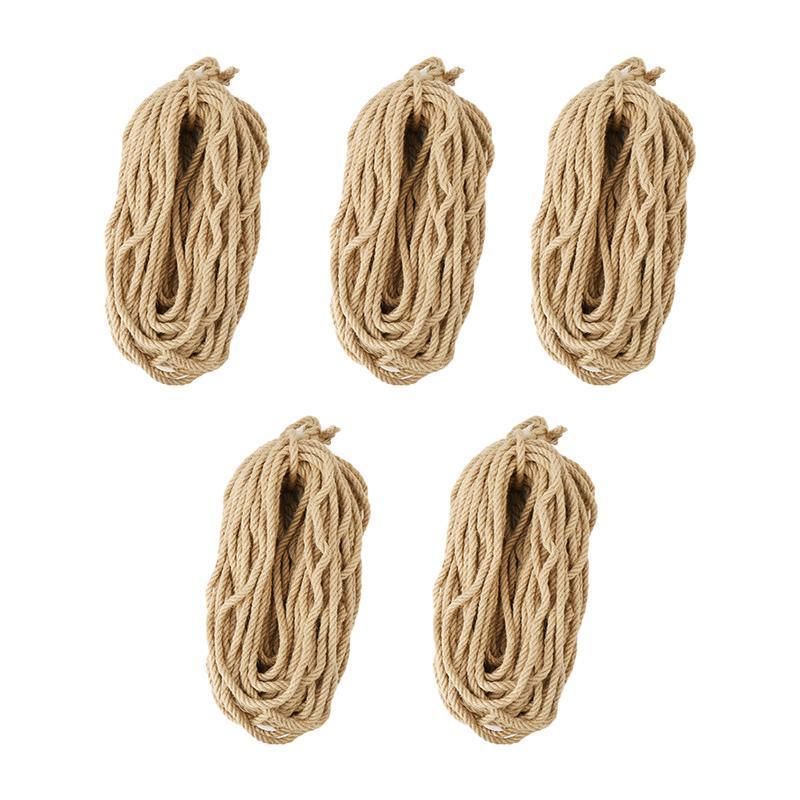 Sisal Rope Natural Jute Hemp Manila Twine String Cord 1-14mm Thick Craft DIY - 5Rolls-12MM*50M V528-SM00374-5ROLLS-12-50M-591819