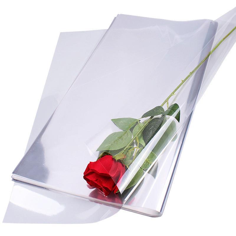 100X Clear Cellophane Wrap Rolls - 4 Sizes for Gifts & Bouquets - 100PCS-53*53CM V528-SM00377-100PCS-53-53-387228