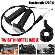 Twist Throttle Housing Hand Grip+120CM Cable 110cc 250cc PIT PRO Quad Dirt Bike V528-SM00455-1-2M-748703