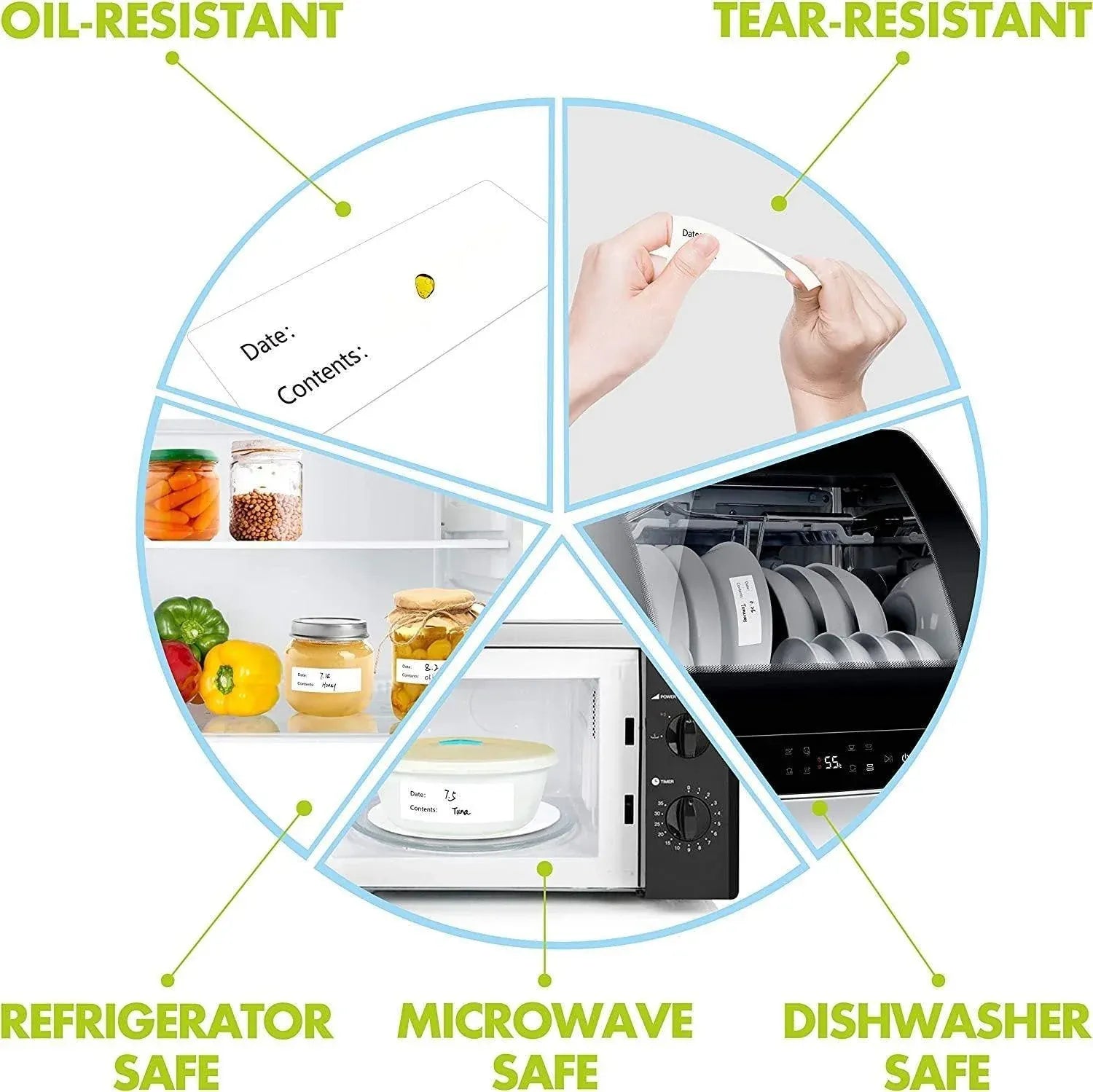 500PCS Kitchen Stickers Refrigerator Freezer Food Storage Date Content Labels V528-SM00460-2-5-5CM-120478