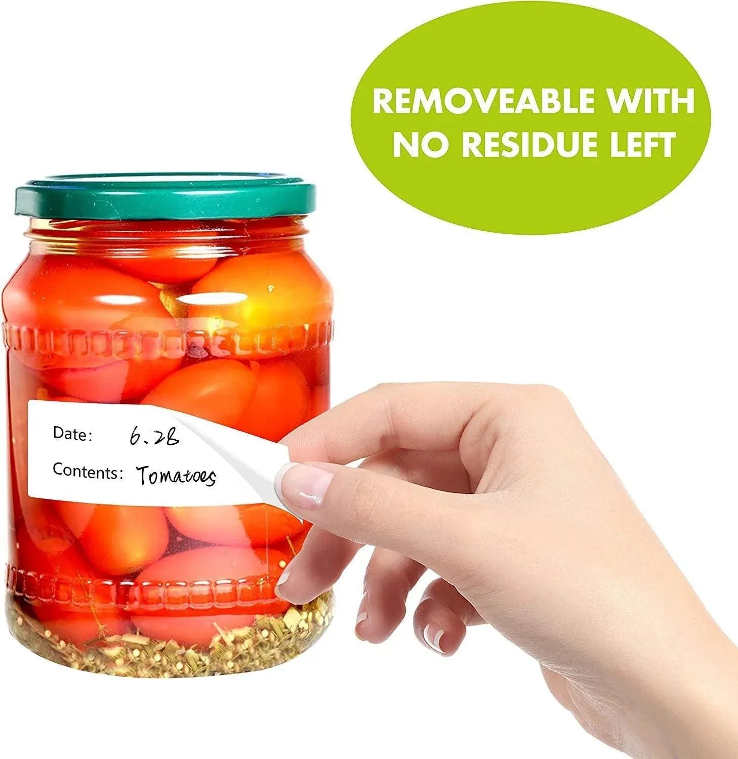500PCS Kitchen Stickers Refrigerator Freezer Food Storage Date Content Labels V528-SM00460-2-5-5CM-120478