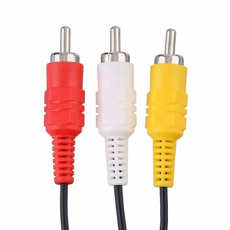 2PCS 1.8M RCA AV Cable for Sony PlayStation PS1 PS2 PS3 Audio Video Cord V528-SM00461-PS2-PS3-2PCS-558722