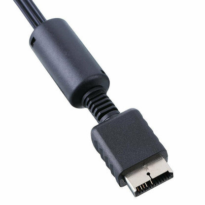 2PCS 1.8M RCA AV Cable for Sony PlayStation PS1 PS2 PS3 Audio Video Cord V528-SM00461-PS2-PS3-2PCS-558722