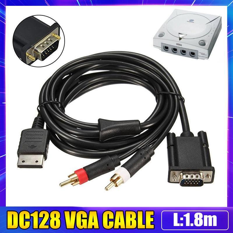 VGA High Definition Cable Box With Audio HD PAL NTSC For Sega Dreamcast Console V528-SM00468-SEGA-DC128-VGA130131