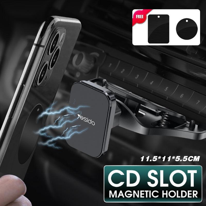 Universal Car CD Slot Phone Mount Holder Stand for Navigation and Mobile Devices V528-SM00473-CARMOUNT-BLACK-555157