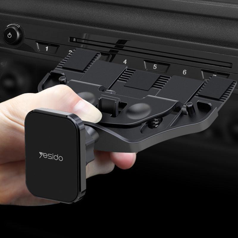 Universal Car CD Slot Phone Mount Holder Stand for Navigation and Mobile Devices V528-SM00473-CARMOUNT-BLACK-555157