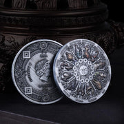 Twelve Constellations Coin Sun and Moon Challenge Medal Double-sided Embossed V528-SM00483-HOROSCOPEA-366513