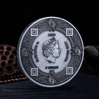 Twelve Constellations Coin Sun and Moon Challenge Medal Double-sided Embossed V528-SM00483-HOROSCOPEA-366513
