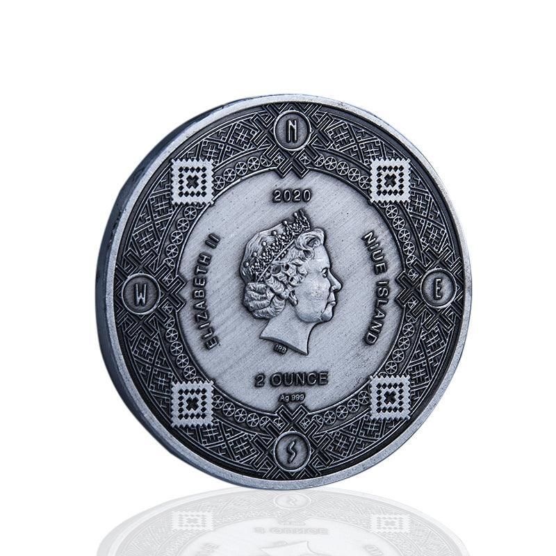 Twelve Constellations Coin Sun and Moon Challenge Medal Double-sided Embossed V528-SM00483-HOROSCOPEA-366513
