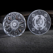 Twelve Constellations Coin Sun and Moon Challenge Medal Double-sided Embossed V528-SM00483-HOROSCOPEA-366513
