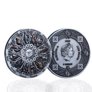 Twelve Constellations Coin Sun and Moon Challenge Medal Double-sided Embossed V528-SM00483-HOROSCOPEA-366513