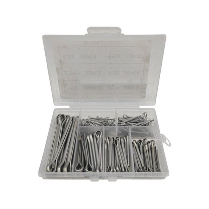 230PCS Cotter Pin Assortment Set Galvanised Iron Split Pins for Automotive Repairs V528-SM00489-230PCS-495240