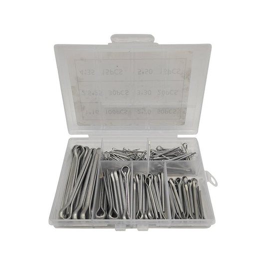 230PCS Cotter Pin Assortment Set Galvanised Iron Split Pins for Automotive Repairs V528-SM00489-230PCS-495240