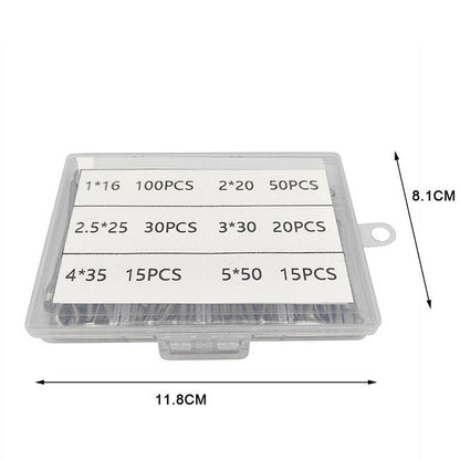 230PCS Cotter Pin Assortment Set Galvanised Iron Split Pins for Automotive Repairs V528-SM00489-230PCS-495240