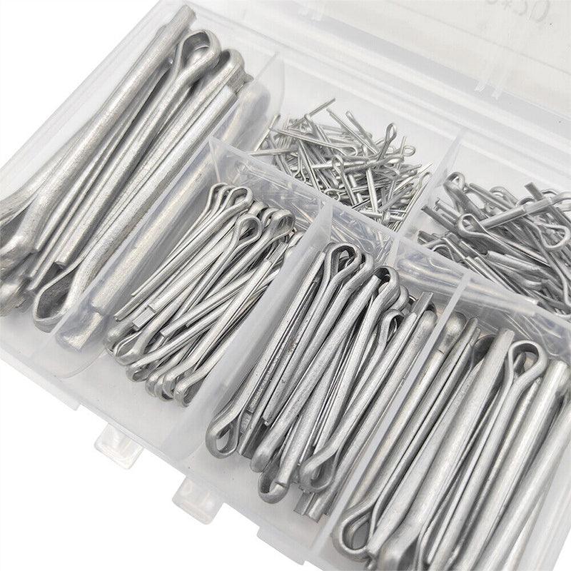 230PCS Cotter Pin Assortment Set Galvanised Iron Split Pins for Automotive Repairs V528-SM00489-230PCS-495240