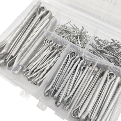 230PCS Cotter Pin Assortment Set Galvanised Iron Split Pins for Automotive Repairs V528-SM00489-230PCS-495240