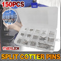 150PCS box 15 Kinds Stainless Steel Split Cotter Pins Assortment Kit Tools cherr V528-SM00491-150PCS-684711