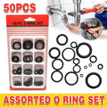 Rubber O-Ring Assortment Kit 50PC- Pack O-Rings Set Automotive Plumbing Seals V528-SM00493-50PCS-684593